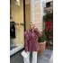 Gabardin Tasarım Ceket - Bordo