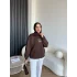 Gn-Mın Taşlı Sweat - Kahve