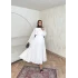 Hm Full Astarlı Etekli Vual Takım - Beyaz