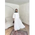 Manu Pamuk Elbise - Beyaz