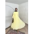 Mela Şifon Elbise - Sarı