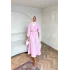 Milsa Lastikli Elbise - Pembe