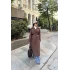 Nesren Arka Kısmı Düğmeli Trenç - Kahve