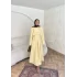 Nila Bel Bağlamalı Elbise - Sarı