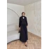 Pera Detaylı Elbise - Siyah