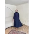 Poliamid Elbise - Lacivert