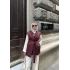 Riva Arka Kısmı Triko Yelek - Bordo