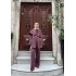 Rosas Keten Takım - Bordo