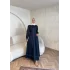 Sina Gabardin Elbise - Lacivert