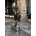 Şinda Leopar Detaylı Takım - Siyah