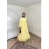 Zilan Tül Etekli Takım - Sarı