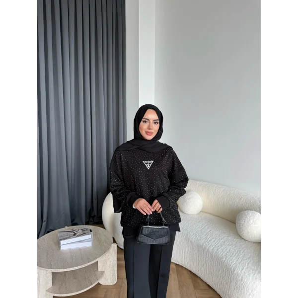 4-Muadil Sweat - Siyah