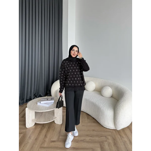 6-Muadil Sweat - Siyah