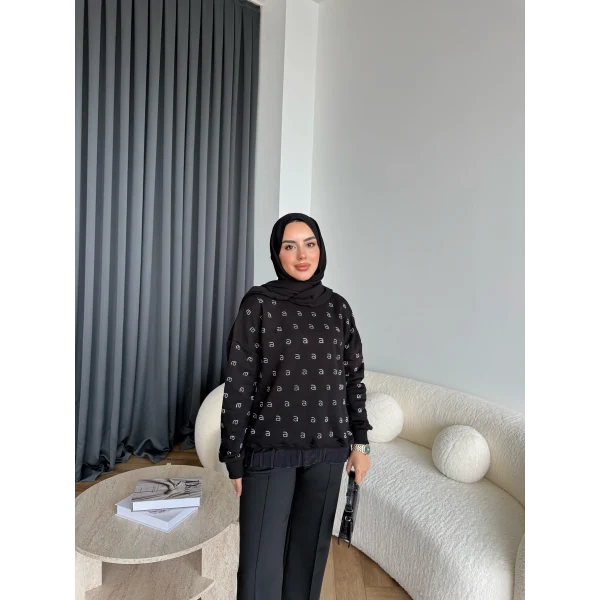 6-Muadil Sweat - Siyah
