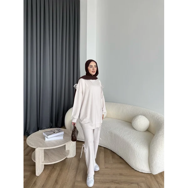 Adella Bağcıklı Oysh Takım - Bej