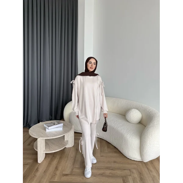 Adella Bağcıklı Oysh Takım - Bej