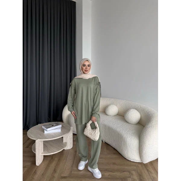 Adella Bağcıklı Oysh Takım - Yeşil