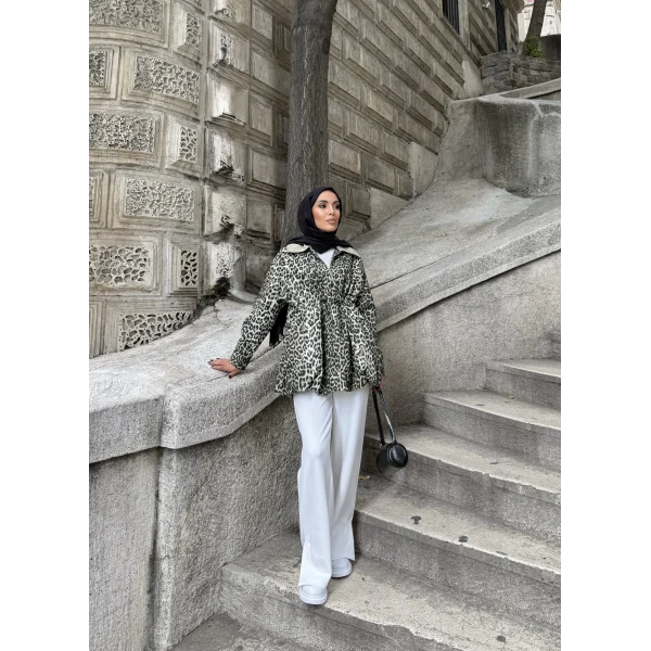 Adora Beli Lastikli Ceket