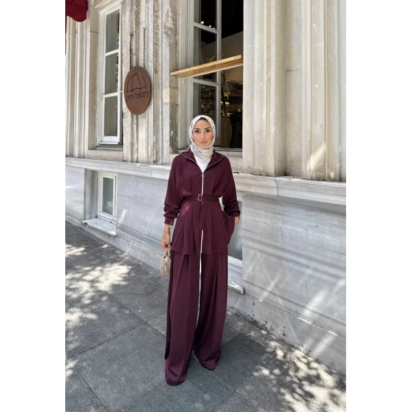 Ahiska Oysh Takım - Bordo