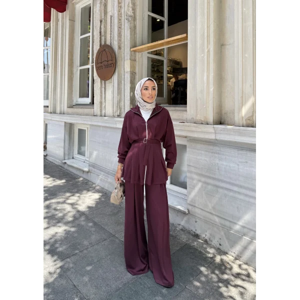 Ahiska Oysh Takım - Bordo