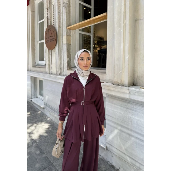 Ahiska Oysh Takım - Bordo