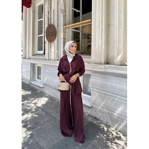 Ahiska Oysh Takım - Bordo