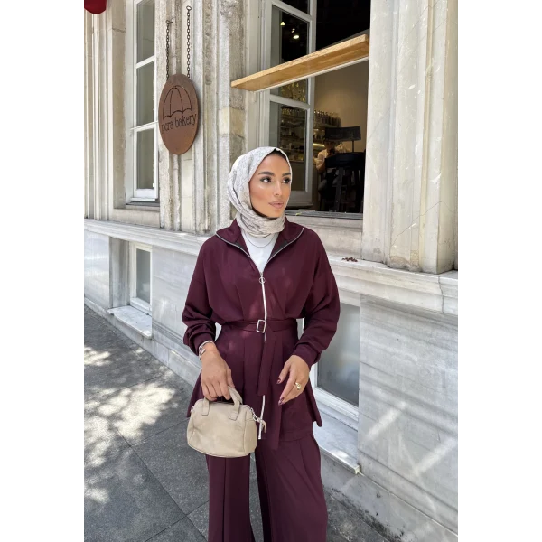 Ahiska Oysh Takım - Bordo