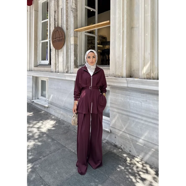 Ahiska Oysh Takım - Bordo