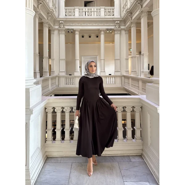 Alien Penye Elbise - Acı Kahve