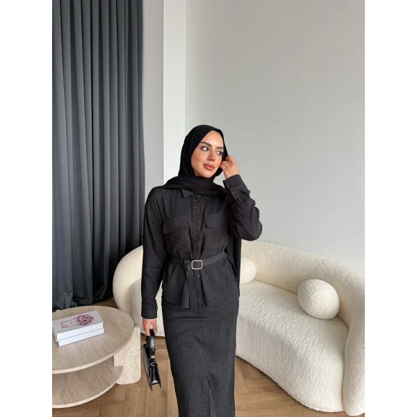 Alvina İndirimli Takım - Siyah