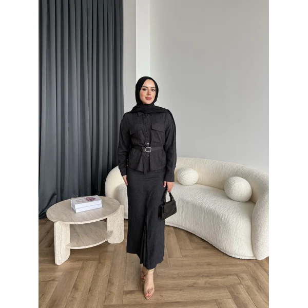 Alvina İndirimli Takım - Siyah