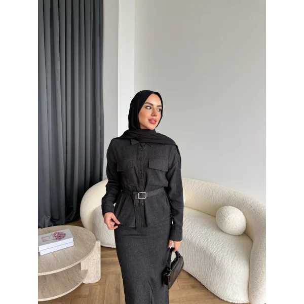 Alvina İndirimli Takım - Siyah