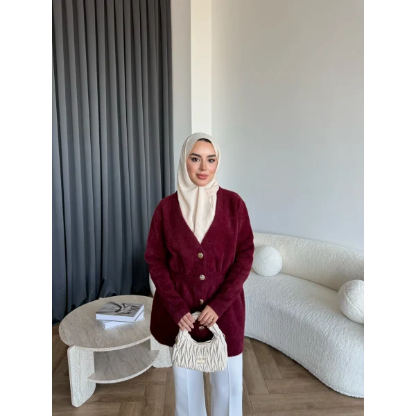 Angora Hırka - Bordo