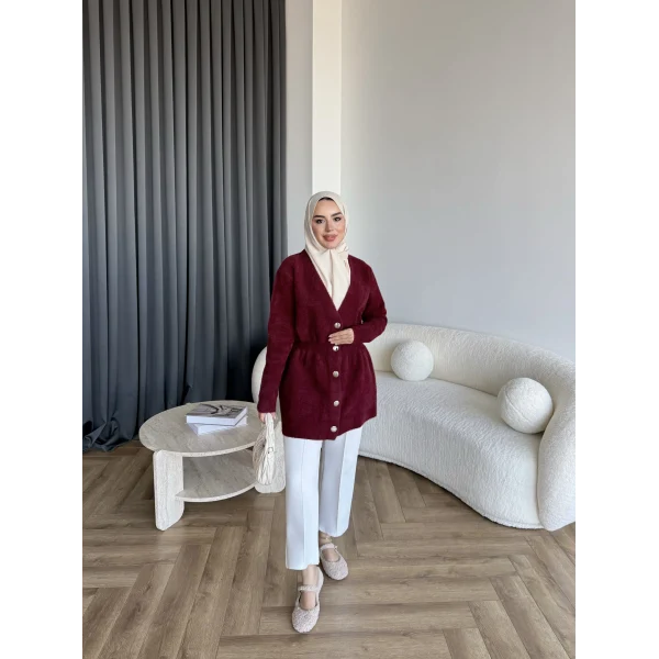 Angora Hırka - Bordo