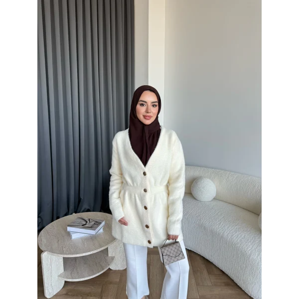 Angora Hırka - Ekru