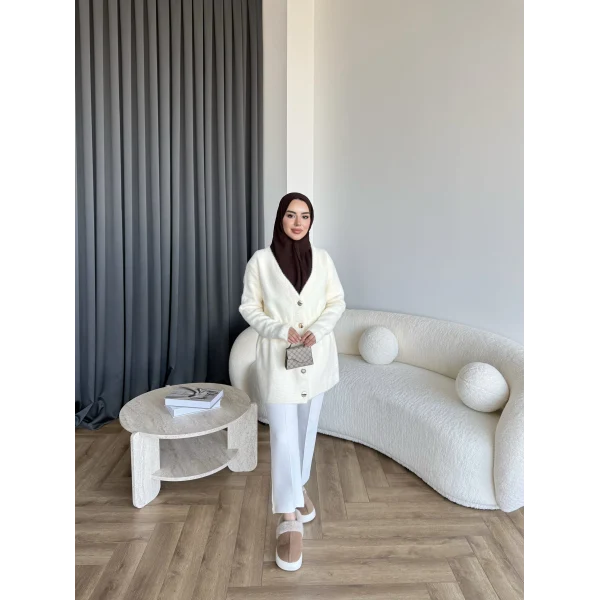 Angora Hırka - Ekru