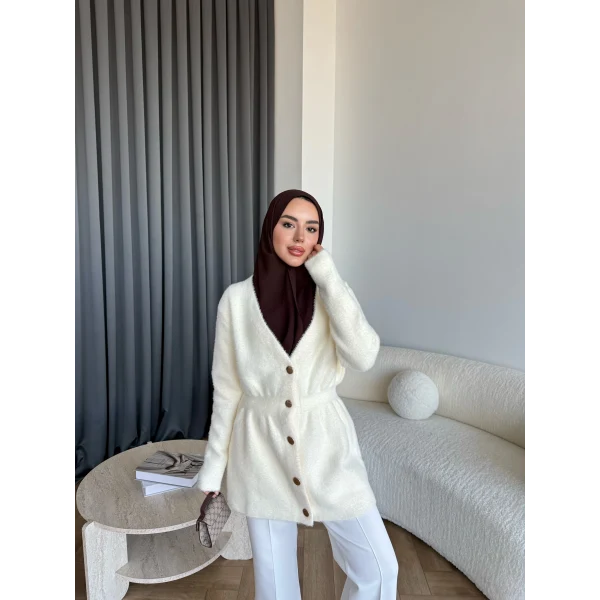 Angora Hırka - Ekru