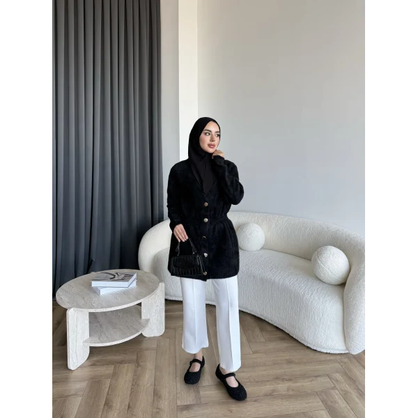 Angora Hırka - Siyah