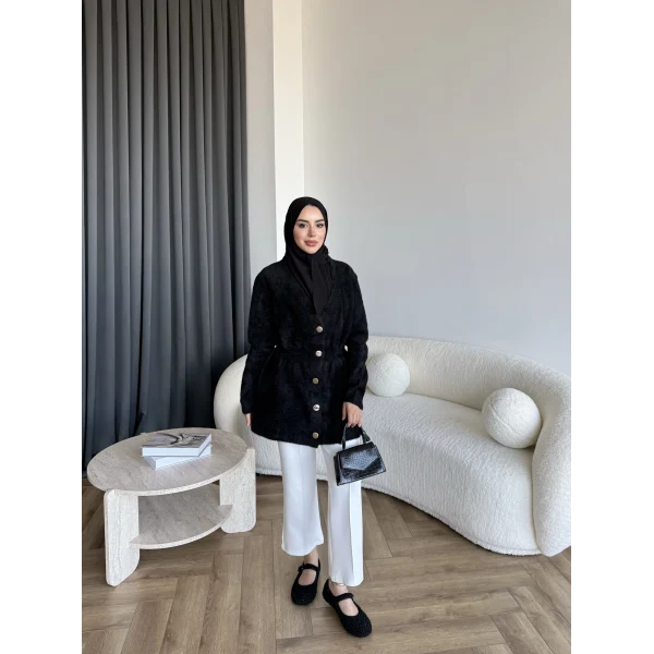 Angora Hırka - Siyah