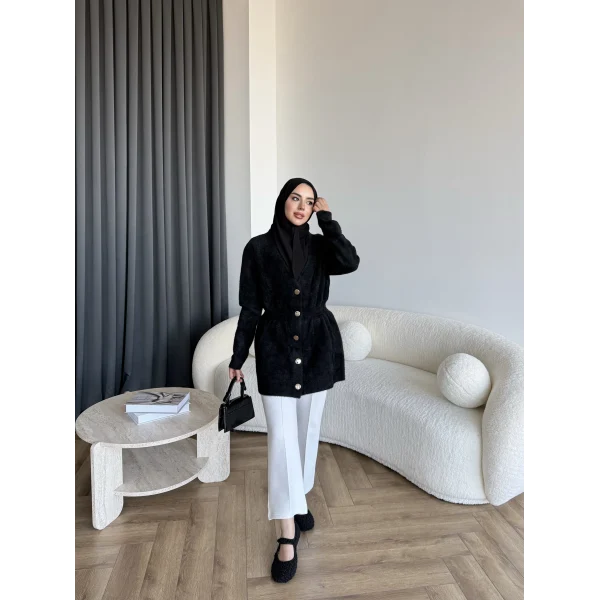 Angora Hırka - Siyah