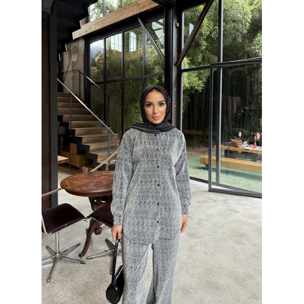 Aura Simli Takım - Gri