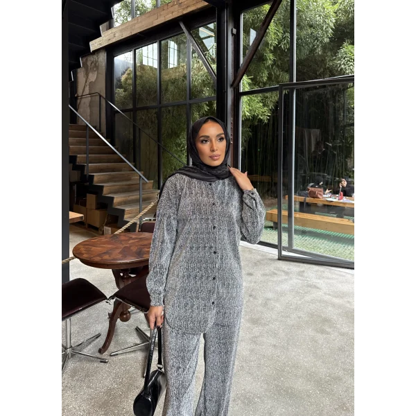 Aura Simli Takım - Gri