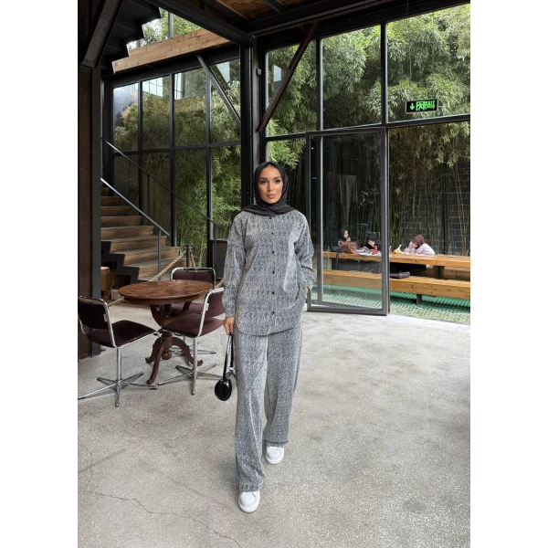 Aura Simli Takım - Gri