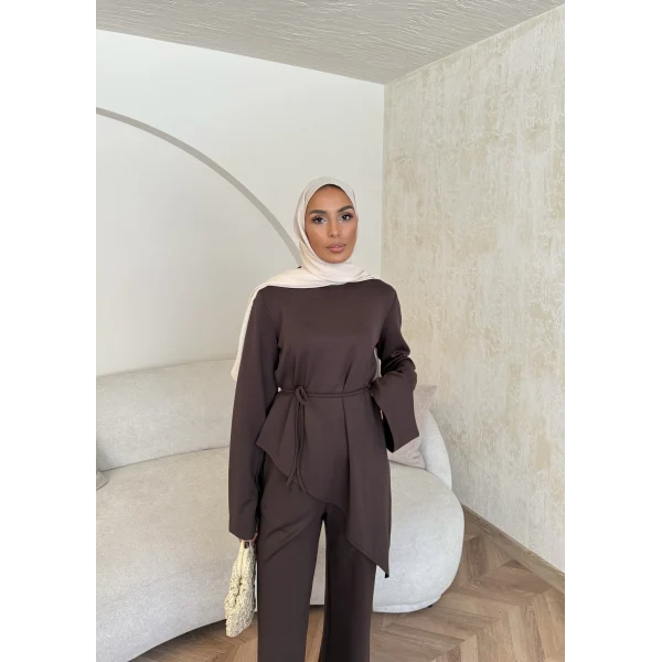 Bedal Asimetrik Modal Takım - Acı Kahve