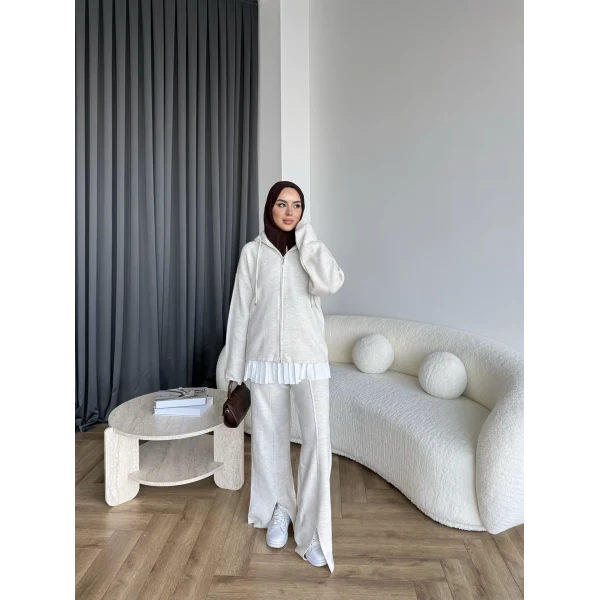 Berlin Triko Takım - Bej