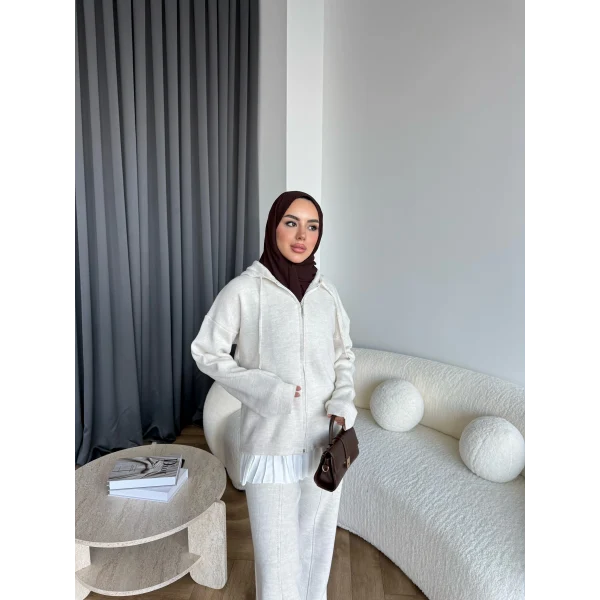 Berlin Triko Takım - Bej