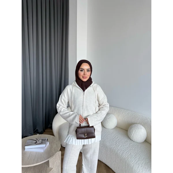 Berlin Triko Takım - Bej