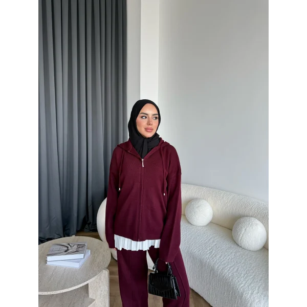 Berlin Triko Takım - Bordo