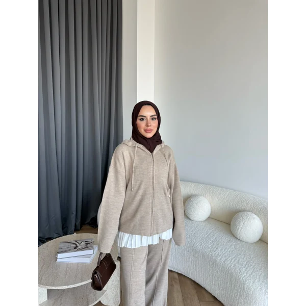 Berlin Triko Takım - Vizon