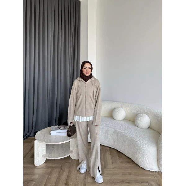 Berlin Triko Takım - Vizon